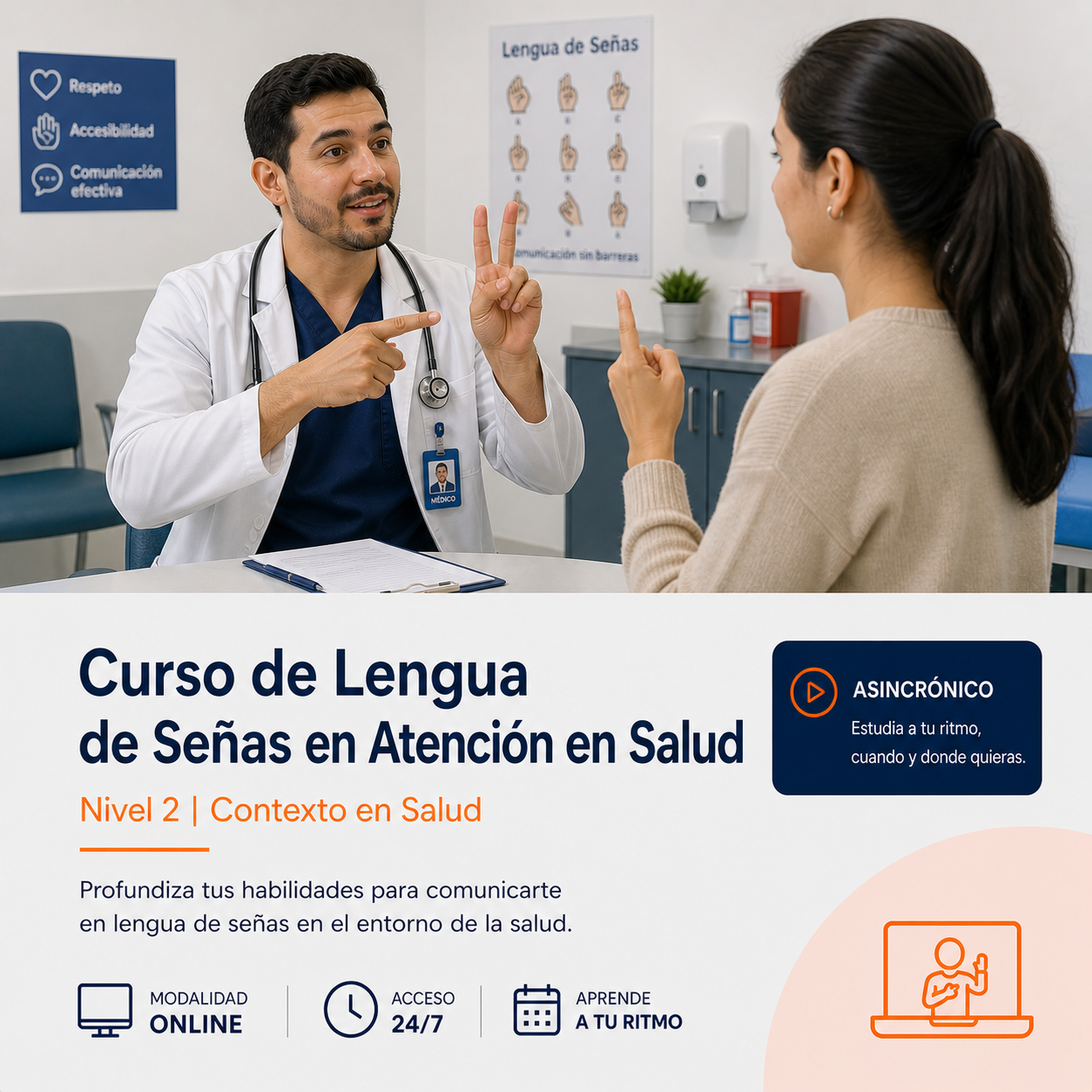 Curso de Lengua de Señas en Salud – Nivel 2